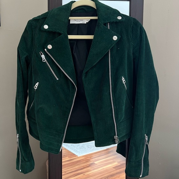 RAG AND BONE CORDUROY MOTORCYCLE JACKET